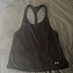 Under Armour Black racerback Athletic Tank top sports bra workout shirt XS S